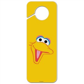 GRAPHICS & MORE Sesame Street Big Bird Face Plastic Door Knob Hanger Sign