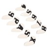 10pcs set PU Waterproof Golf Club Iron Cover Fine Sewing