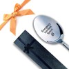 Emergency Icecream Spoon,Funny Engraved Stainless Spoon,Ice Cream Spoon Gifts for