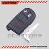 OCESTORE 3 Button Car Key Fob Keyless Entry Remote Replacement