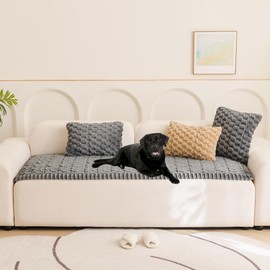 Mivnue Pet Couch Cover, Couch Covers for Dogs, Washable Dog Sofa Covers Couch Protector, Fuzzy Non Slip Couch Slipcover Pet Friendly