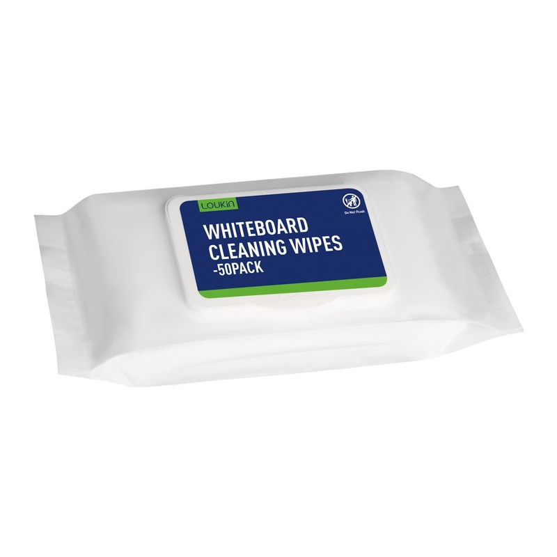LOUKIN Dry Erase Wipes, Whiteboard Cleaning Wipes, Non-Toxic Cleaning Wipes