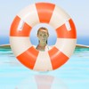 2PCS Large Swimming Pool Tubes Inflatable Pool Floats for Adult