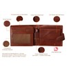 Redbrick Tessio Genuine Leather Bifold Mens Wallet with Coin Pocket