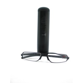 I Mag Full Size Reading Glasses with Hard Case (Black, 2, x)