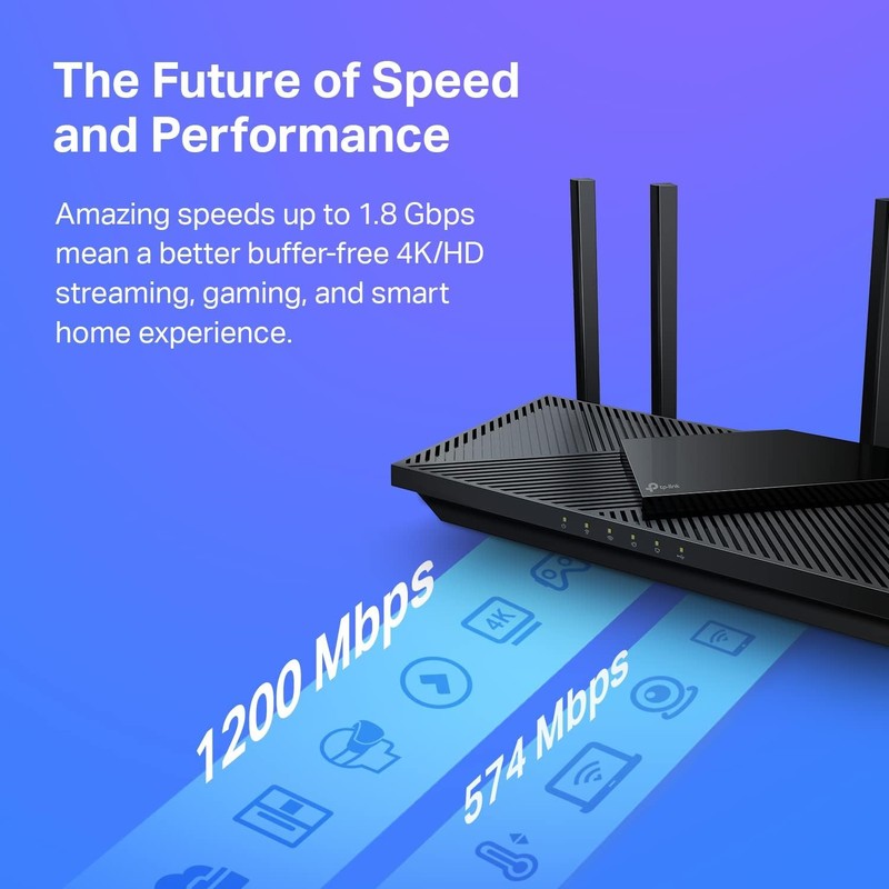 TP-Link AX1800 WiFi 6 Router V4 (Archer AX21) – Dual
