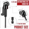 Tools Flexible Drill Bit Extension, Include 3pcs Rotatable Socket Adapter