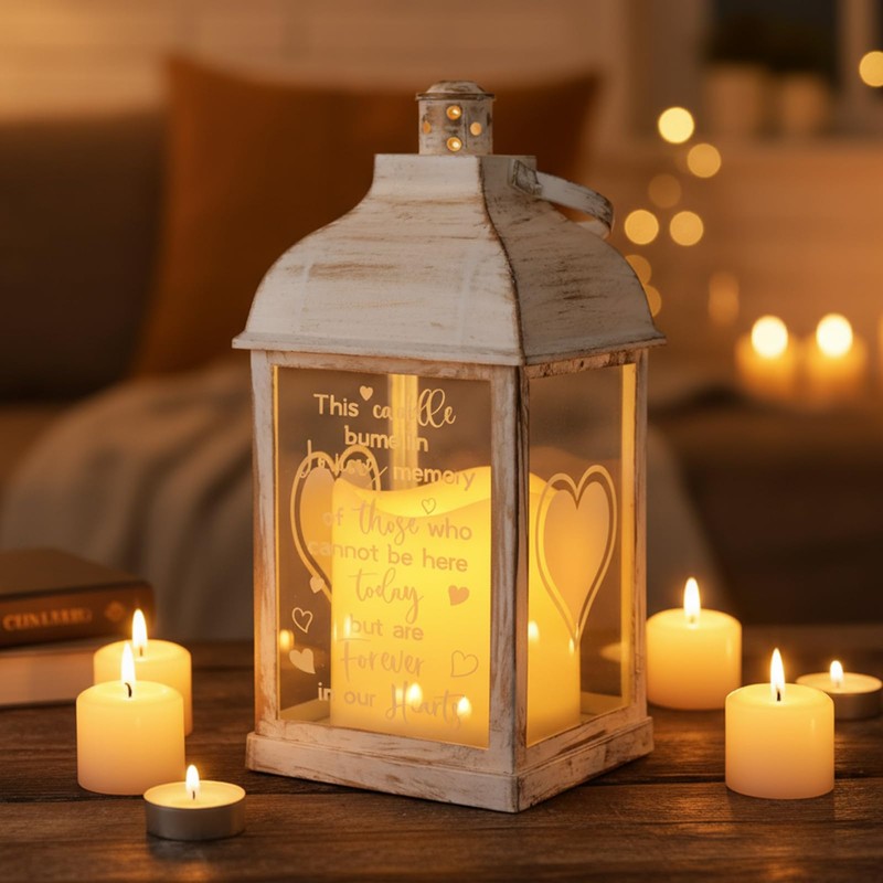 Kittmip Memorial Lantern Sympathy Gifts for Loss of Loved One