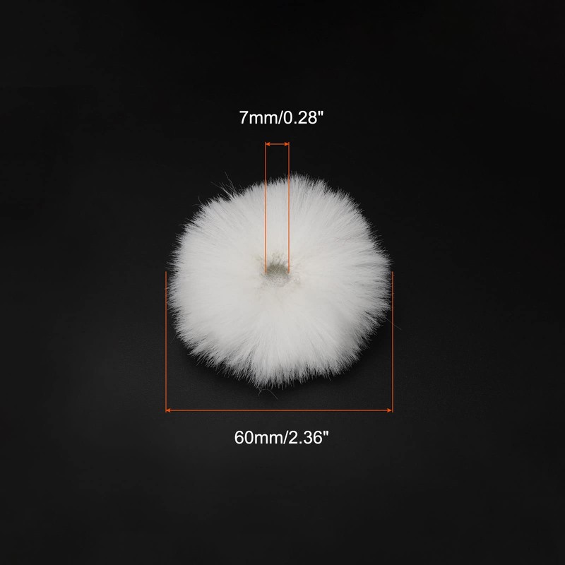 PATIKIL Fur Microphone Windshield 7mm x 60mm Microphone Cover for
