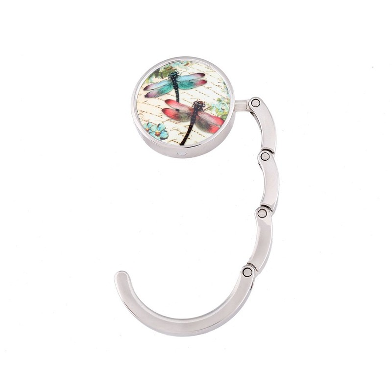 JISEN Portable Handbag Hanger Table Bar Purse Instant Swivel Top