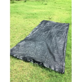 Perfect Sunblock Shade Cloth with Grommets 70% 10 ft x 20 ft Black for Plant Cover Greenhouse Barn Kennel Pool Pergola or Swimming Pool