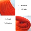 Braiding Hair Pre stretched Orange Prestretched Braiding Hair Extensions Hypoallergenic