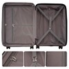 GinzaTravel Rune series expandable 3 Luggage Sets,Lightweight Hardside Suitcase With