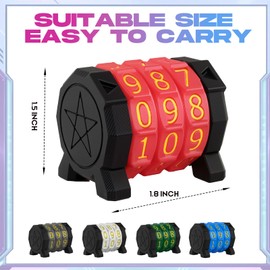 MTG Life Counter Wheel Health Tracker Gradient Game Counter for Board Game Compatible Table top Games with Magic Card Game Accessories CCG Creature Stats (Red)