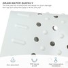 HASLED Sink Mat, Grey TPR Sink Mat, Cuttable Non-Slip Drain