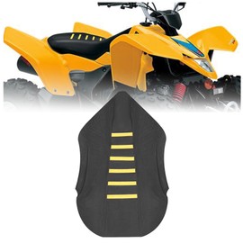 Kojem ATV Seat Cover Compatible with 2003-2009 Suzuki Quadsport Z400 LTZ 400 Seat Protector Black/Yellow