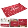 ULTECHNOVO Christmas Tablecloth Rectangle Cover Washable Holiday Table Decor for