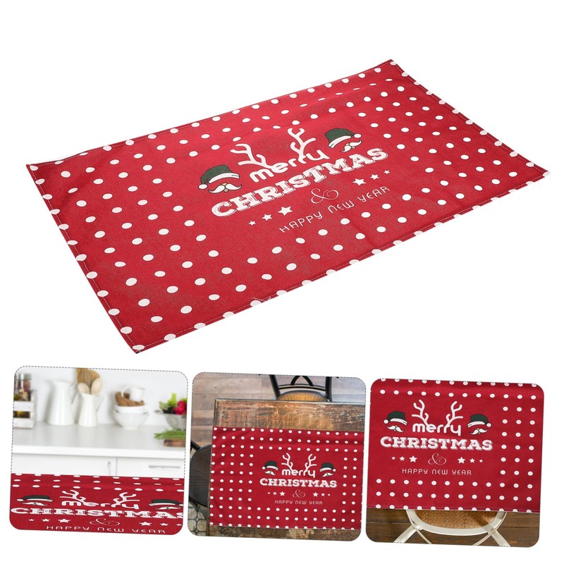 ULTECHNOVO Christmas Tablecloth Rectangle Cover Washable Holiday Table Decor for