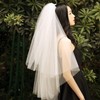 Self-Wedding Bridal Shower Veil & Hair Accessory Veil 15ea