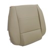 AOUTTUOA Driver Side Bottom Leather Non-Perforated Seat Cover Tan Compatible