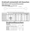 Drahtseile24 Steel Cable Coated with Thimbles, Wire Rope Coated with