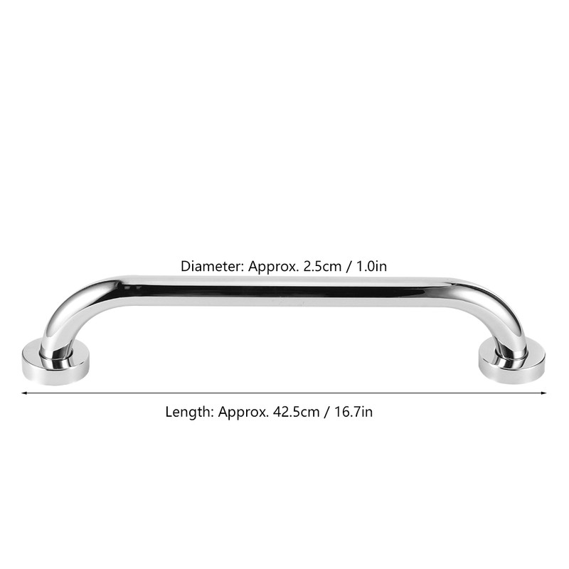 42.5cm Stainless Steel Bathtub Hand Bar Handle Armrest Accessories for