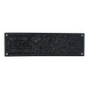 A29 Push Plate with Black Powder Coat Finish Heavy Duty