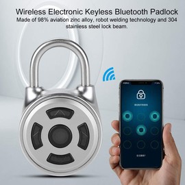 Bluetooth Padlock, Tangxi Intelligent Padlock, Keyless Padlock, Chip Lock Core, Bluetooth Lock, App Control for Front Door, Backpack, Gym, for Android/iOS Smart Lock