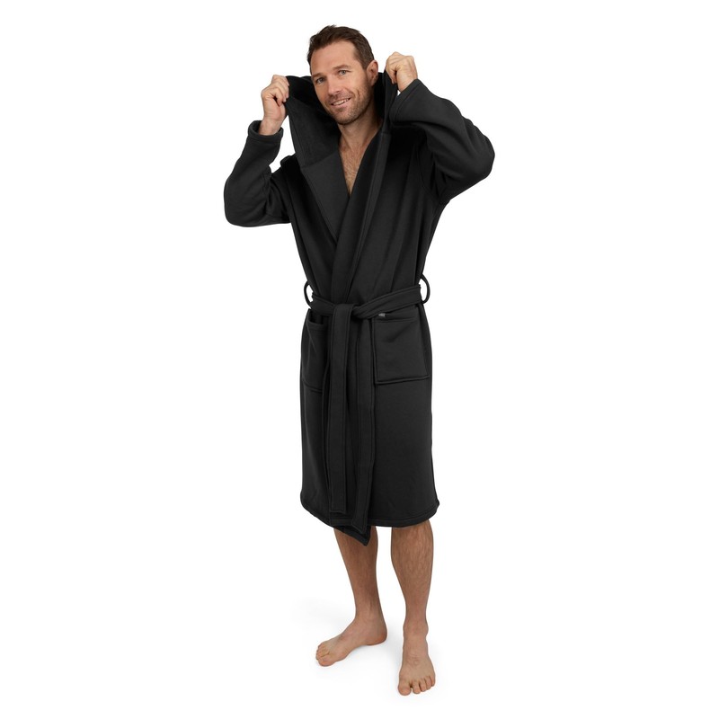 Eddie Bauer Mens Hooded Robe - Mens Luxury Robe with