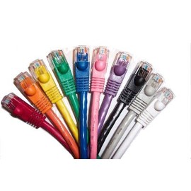 2 Ft (2ft) Cat6 Ethernet Network Patch Cable [Mixed] Colors w/Ultra Boot RJ45 m/m 10/100/1000 Gigabit (25 Pack)