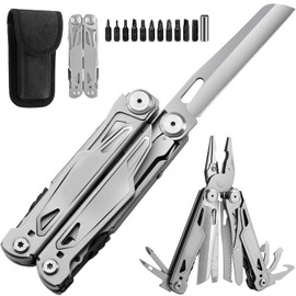 WAYAMY Multiherramienta de acero inoxidable, 28 en 1 Multiherramienta Alicates, Juego de Cuchillos de Alicates de Herramientas, el mejor regalo para novio, papá, él, marido