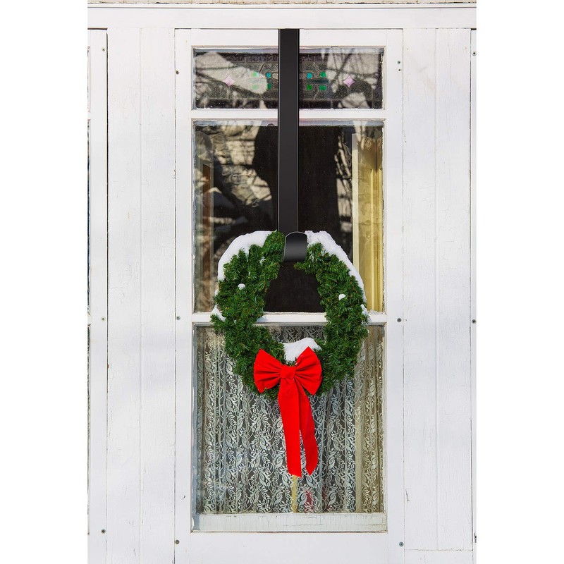 ELCOHO Christmas Wreath Hangers Metal Wreath Hook Over the Door