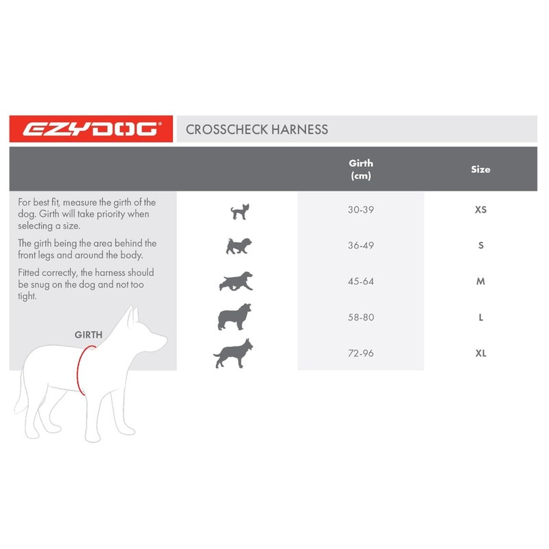 EzyDog Crosscheck No Pull Dog Training Harness – 2-in-1 Escape