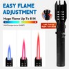 ZMQW Torch Lighter, Camping Lighter, Windproof Adjustable Red/Blue Big Jet