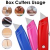 12 Pcs Box Cutters Retractable Heavy Duty, Aluminum Alloy Utility