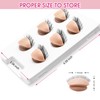 Miuffue 3 Pairs 2 Layers Eyelash Practice Eyelids for Mannequin