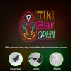 Roouneon Tiki Bar Open Neon Sign for Wall Décor with