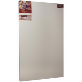 MASTERPIECE Z1DO-2845 3D Pro 2.5" Deep Vintage L21C Belgian Linen 13.0 oz Oil Primed Linen Stretched Canvas 28" x 45"