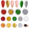 MELLIEX Nail Powder Set, Includes 4 Chrome Nail Powders, 5