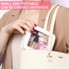 Pinkmik - Bolsa de maquillaje transparente para viajes, estuche de