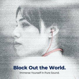 AzukiLife Bluetooth Neckband Headphones, Fashionable Lightweight Wireless Earbuds with Noise Cancelling Mic, 10H+ Battery, Sweatproof, Magnetic Design, with Case for Women, Kids, Running, Sport - Pink