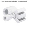sourcing map Microphone Holder O.D 32mm - 60mm Plastic Interface