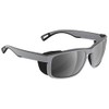 H2Optix H2010 Polarized Rectangular Sunglasses, Matt Grey, One Size