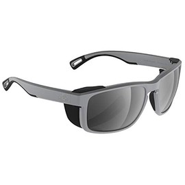 H2Optix H2010 Polarized Rectangular Sunglasses, Matt Grey, One Size