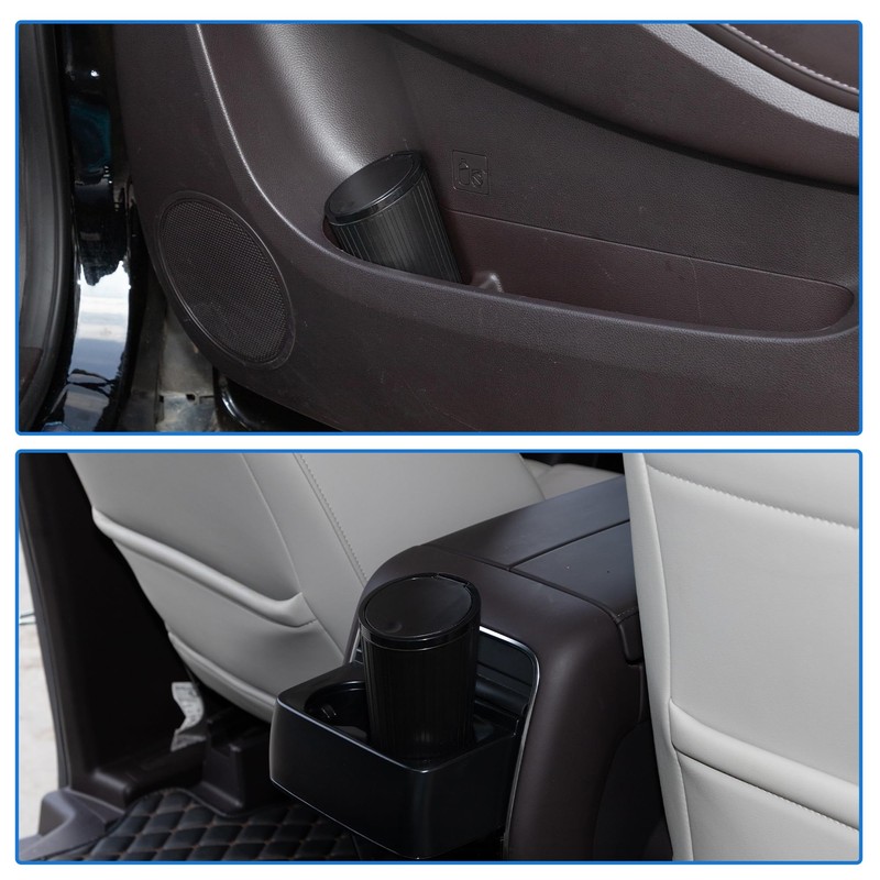X AUTOHAUX Car Trash Can Trash Bin Portable 3.2" Width