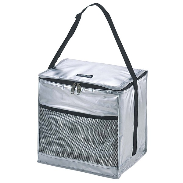 Captain Stag Delis Soft Cooler Bag, Foldable, Silver