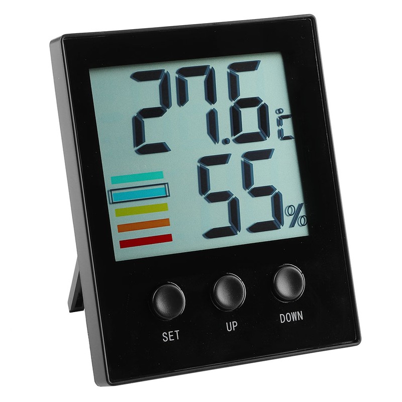 Digital Indoor Thermometer Hygrometer Temperature Humidity Gauge with High Low