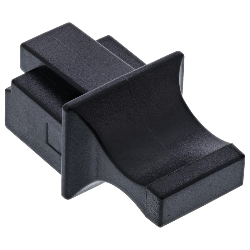 Inline Dust cover, for RJ45 socket, color: black, 100pcs. Pack