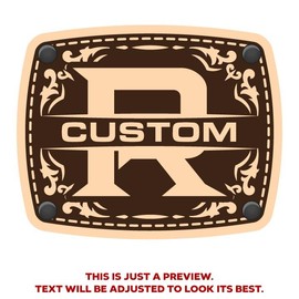 CityLocs Custom Initials Hat with Engraved Leather Patch - Letter: R, Hat Color: Charcoal/Blk Snapback