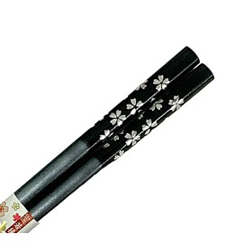 Chopsticks, Silver Cherry Blossoms, Gray, Dishwasher Safe, Includes Japanese Paulownia Box, Wrapping, Father's Day, For the Aged Day, Men's, Dad, Dad, Dad, Grandpa, Grandpa, Grandfather, Present,